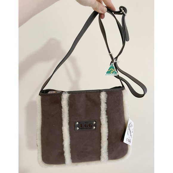 New* Bush UGG genuine leather crossbody bag - Picture 1 of 5